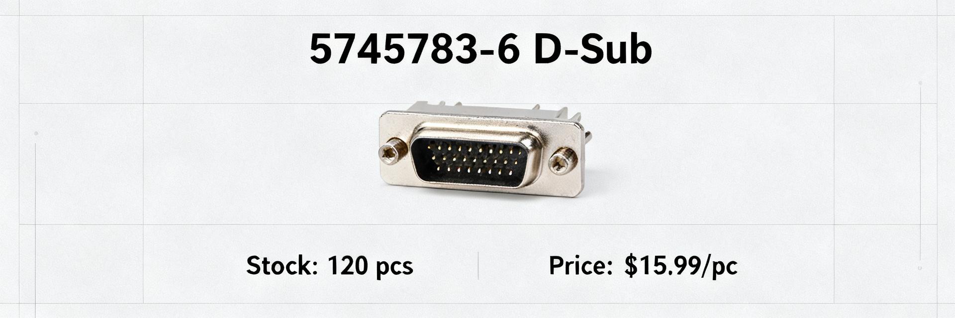 5745783-6 D-Sub Connector: Stock, Specs & Price Trends